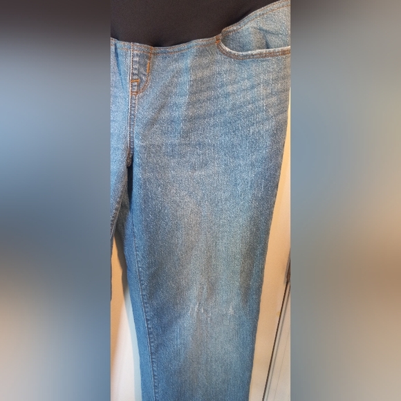 NWT Sz 12 Over Belly 90's Straight Leg Maternity Ankle Jeans - Isabel Maternity - Picture 10 of 15